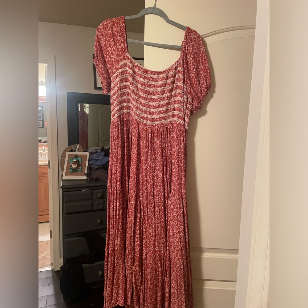 One loved babe white and pink dress 2X worn but in great condition